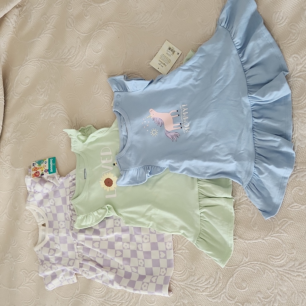 Baby Girl Flutter Dress, set of 3